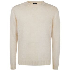 Avant Toi Men "Hand Painted" Brushed Linen Round Neck Pullover